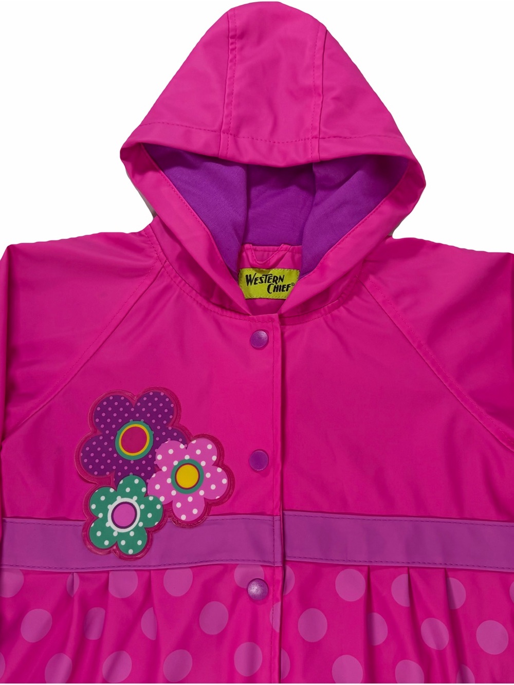 Western Chief Flower Cutie Rain Coat Size 4T Girls' - Picture 3 of 14
